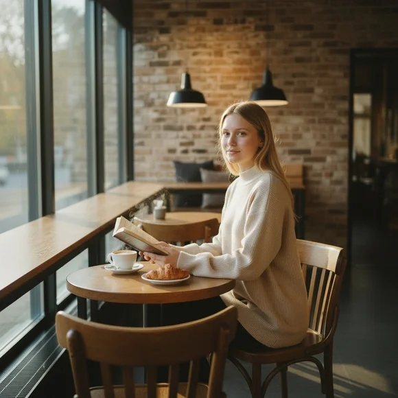 Leith Cream Knit Sweater Small | Old Money Poetcore Winter White - Picture 4 of 14